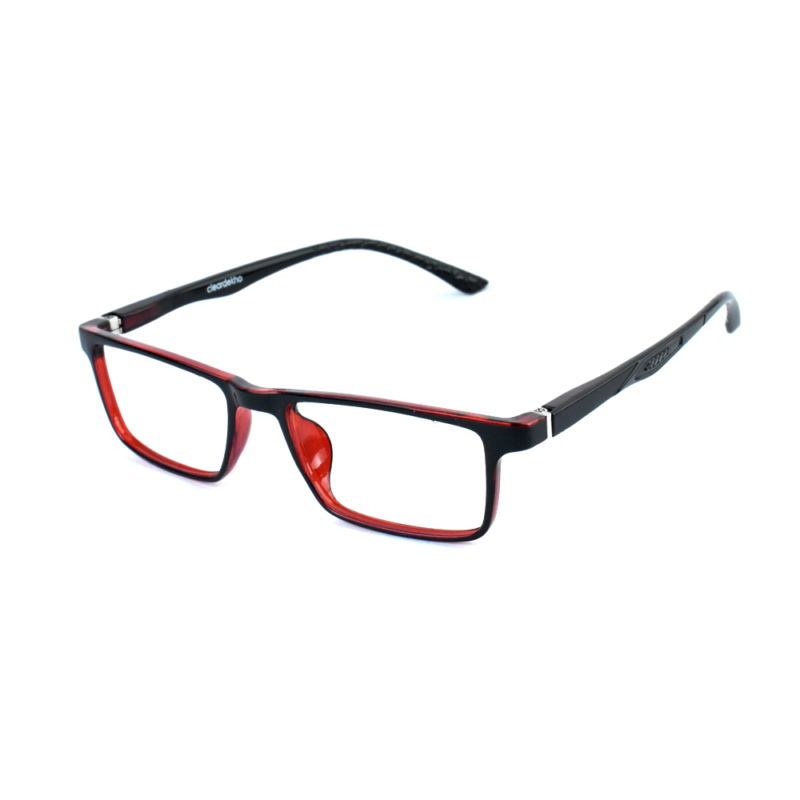 ClearDekho Black Red Full Rim Rectangle Kids Eyeglass (5-8 Years ...