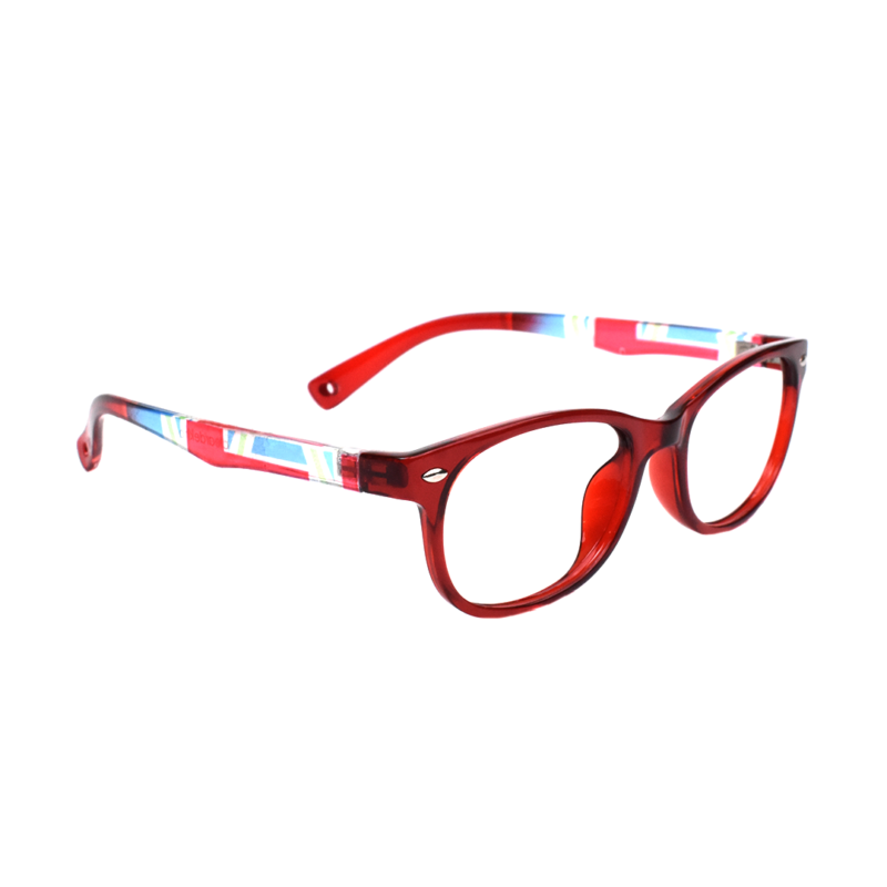 ClearDekho Red Full Rim Wayfarer -Kids Computer Glasses (5-8 Years ...